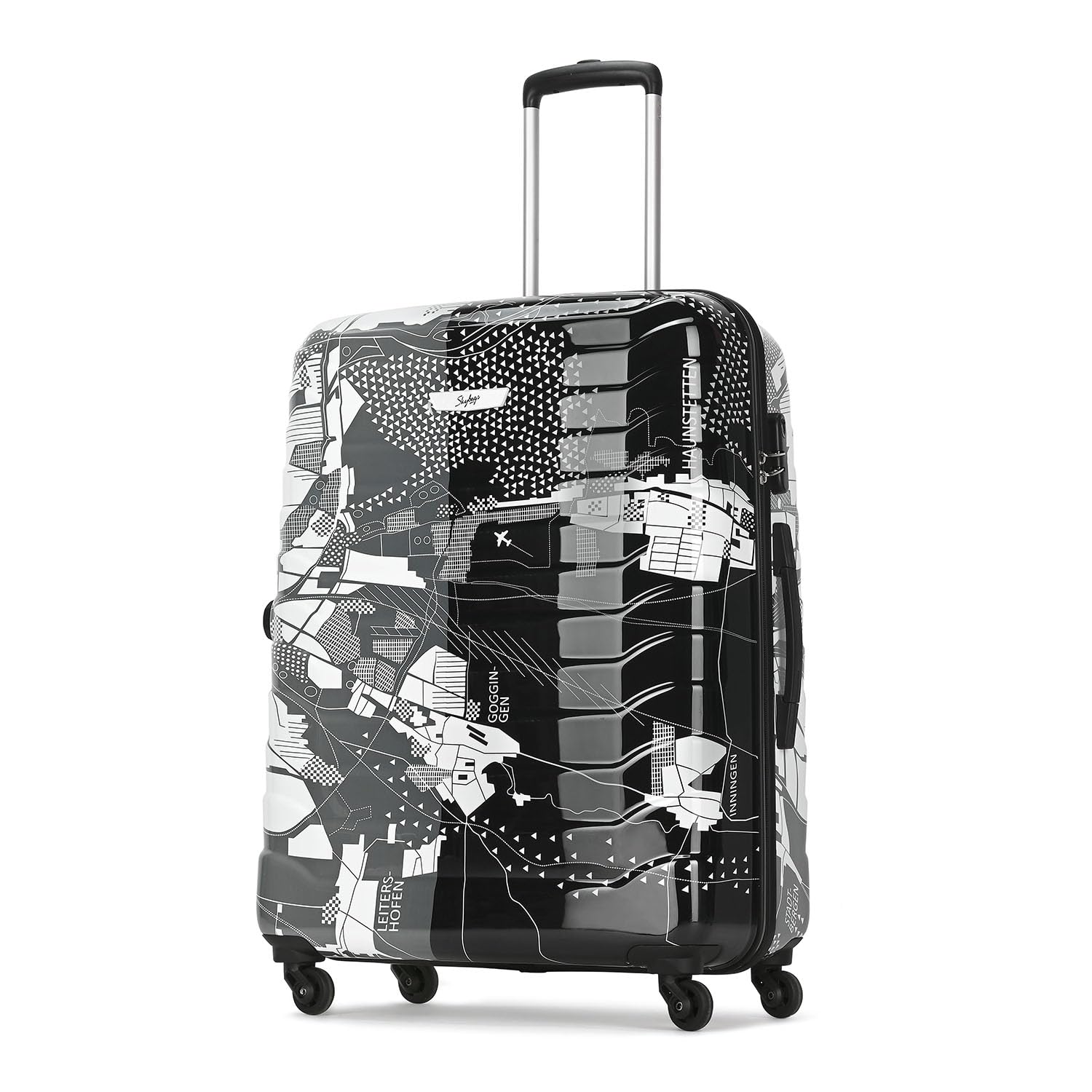 Skybags Large Acrylonitrile Butadiene Styrene (Abs) Trooper Check-in Size Hard Luggage (75Cm) | Luggage Trolley with 4 Spinner Wheels and Resettable Combination Lock
