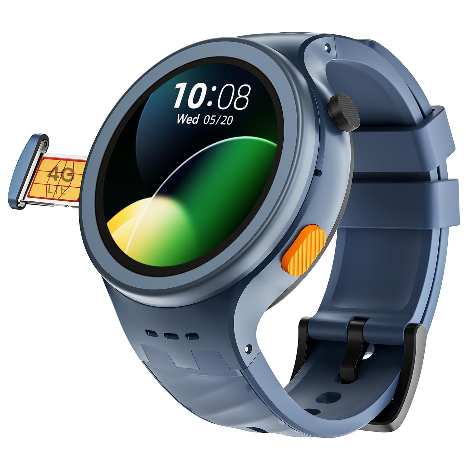 AGEasy Protec Fall Detection Smartwatch for Seniors with 4G LTE Calling, SOS Button for Emergencies, 1.28 AMOLED Display, IP68 Water Resistance, Pill Reminder & One Full Day Battery Life